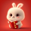 读书的小孤兔